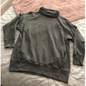 Aerie Olive green turtleneck sweatshirt
